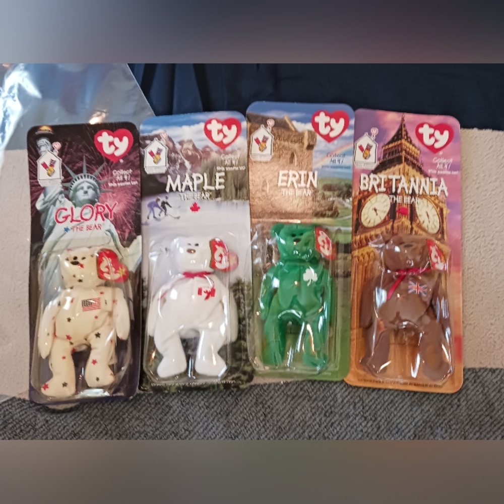 Ty McDonald's Collector Beanie Babies Set Of 4 Error Babies. (Distributed 1998)